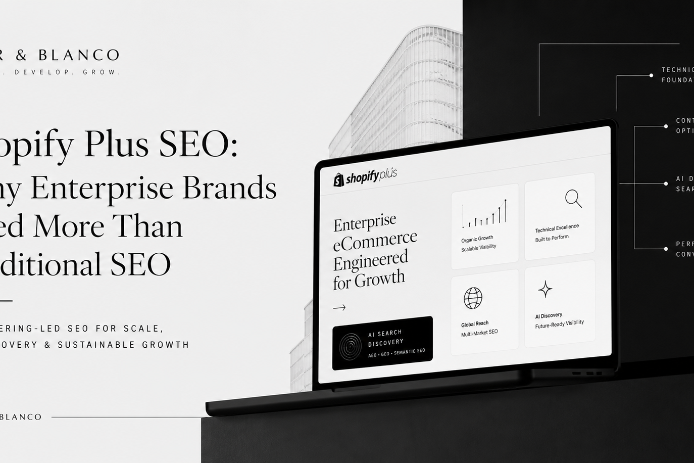 NOIR & BLANCO - Shopify Plus SEO strategy for enterprise ecommerce brands and AI discovery